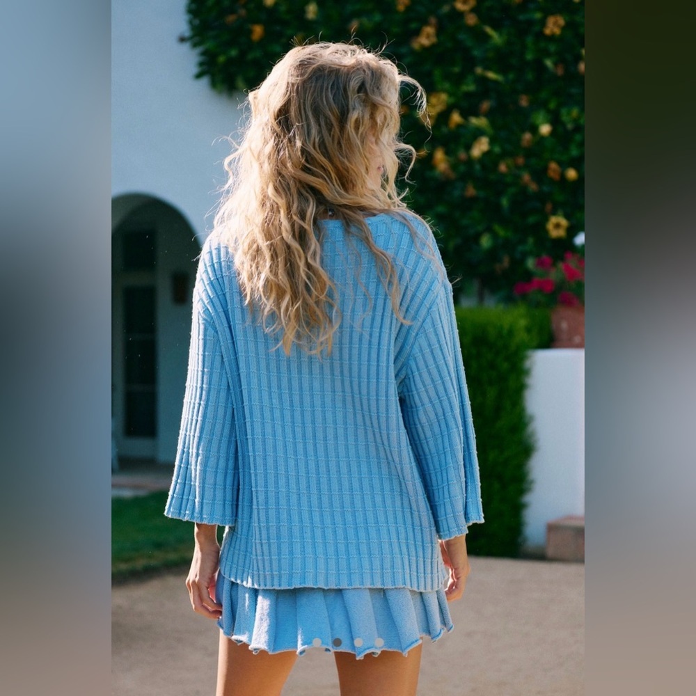 Free People Kenzie Sweater in Angels Falls - Picture 2 of 5